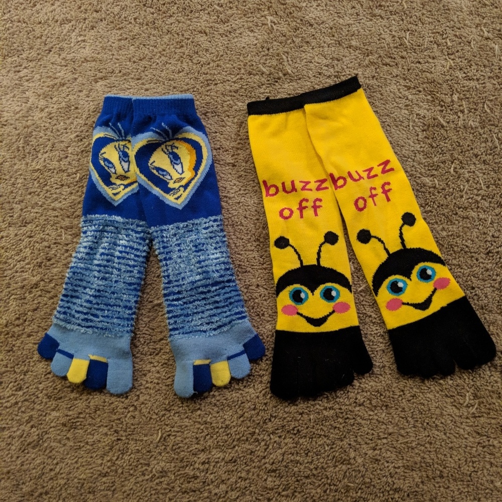 NWOT Toe Socks, 2 Pairs!!!